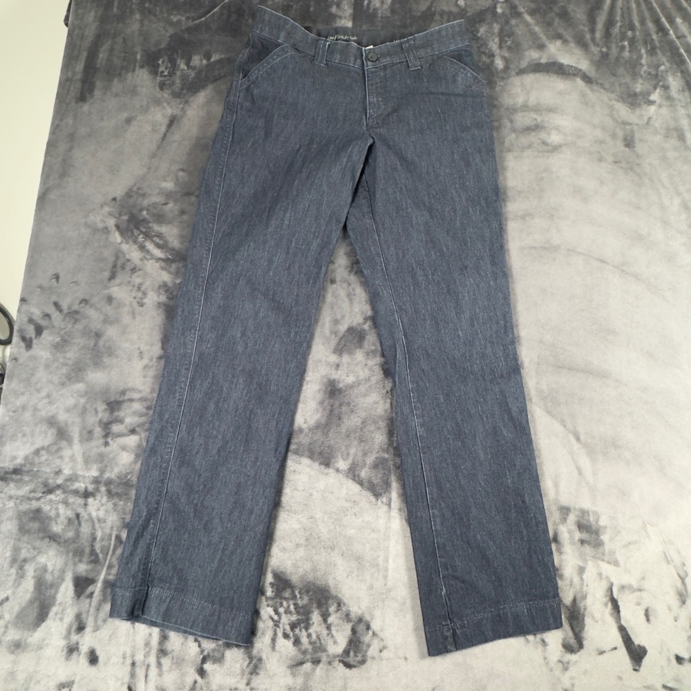 Lee Sinfully Soft Jeans Womens 12 Dark Wash Blue Straight Leg Stretch 4612